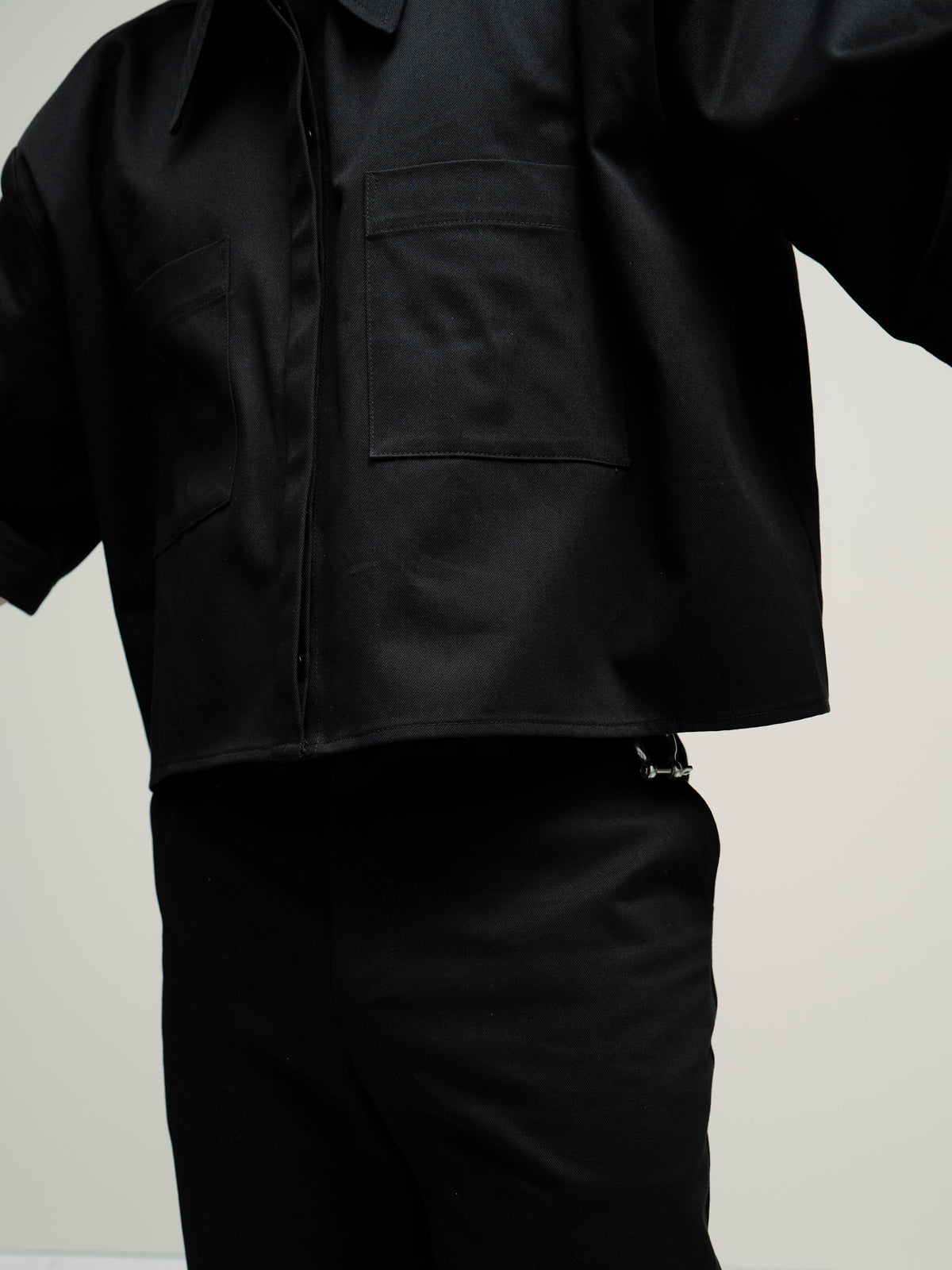 PADDED WORK SHIRT IN BLACK